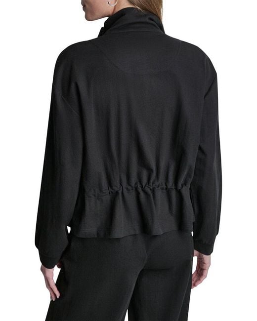 DKNY Black Arid Pique Technical Jacket