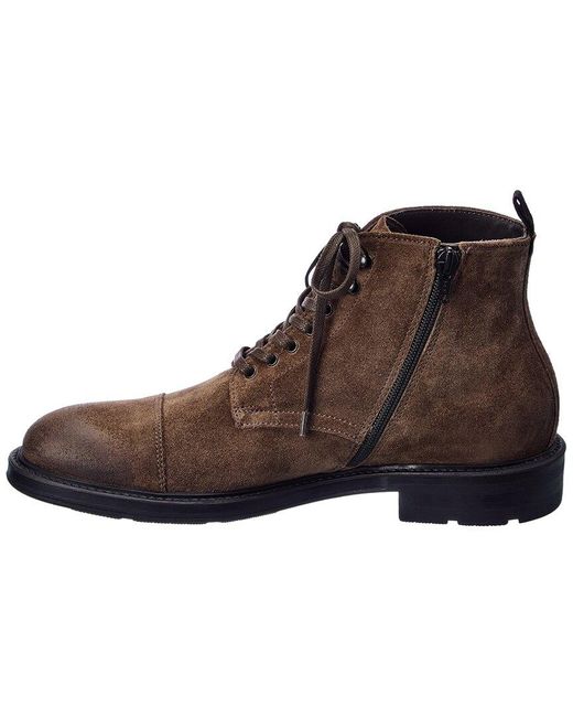 M by Bruno Magli Brown Omar Suede Boot for men