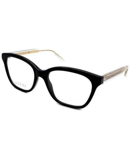 Gucci Black Gg0566O 52Mm Optical Frames