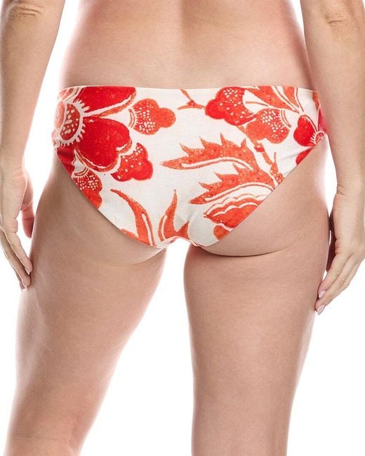 Mara Hoffman Red Zoa Bikini Bottom
