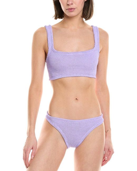 Hunza G Purple Hunza G 2Pc Xandra Bikini Set