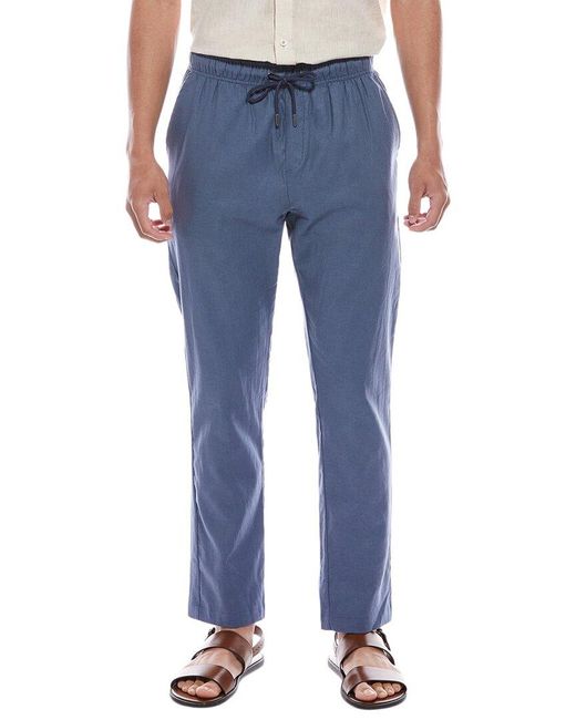 Onia Blue Linen Pant for men