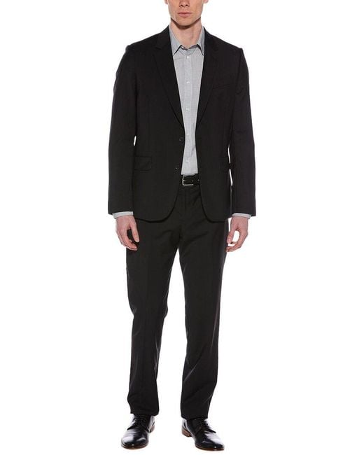 Paul Smith Black 2Pc Wool Suit for men