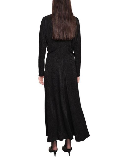 Sabina Musayev Black Nelly Midi Dress