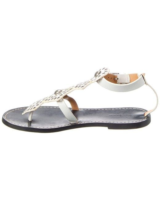Isabel Marant Metallic Ejane Leather Sandal