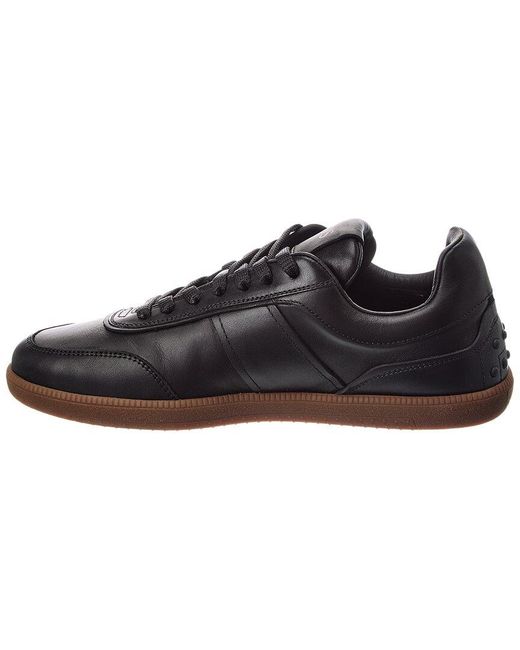 Tod's Black Cassetta Leather Sneaker