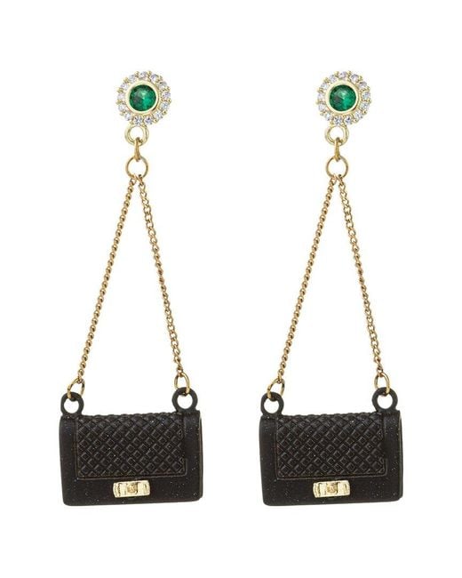 Eye Candy LA White Luxe Collection Cz Ella Statement Earrings