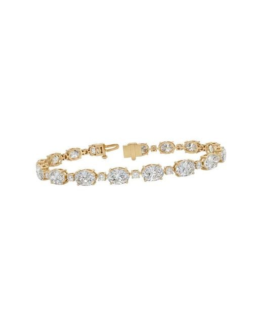 Lab Grown Diamonds White 14K 14.00 Ct. Tw. Lab-Grown Diamond Tennis Bracelet
