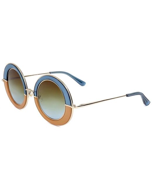 Linda Farrow Blue Edm27 47mm Sunglasses