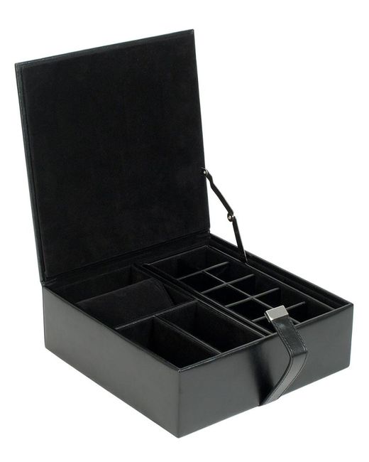 Wolf Black Heritage Large Valet Case