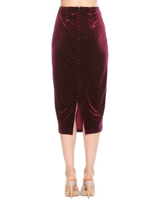 Alexia Admor Red Jayden Pencil Skirt