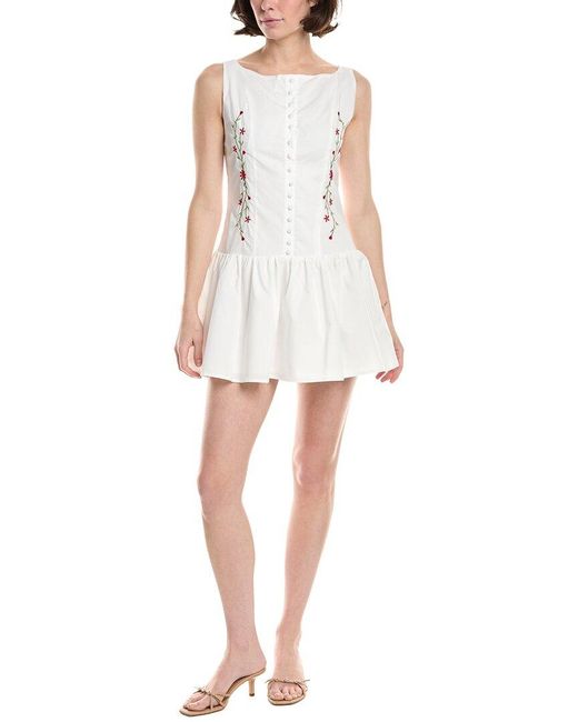 7021 White Sleeveless Dress
