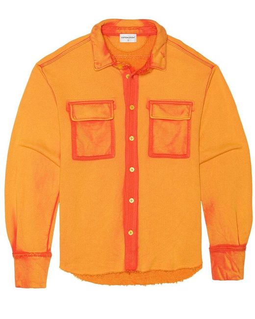 Cotton Citizen Orange Bronx Button-down Shirt for men