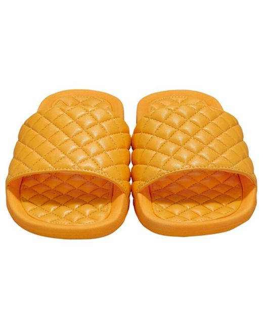 Athletic Propulsion Labs Orange Lusso Leather Slide for men