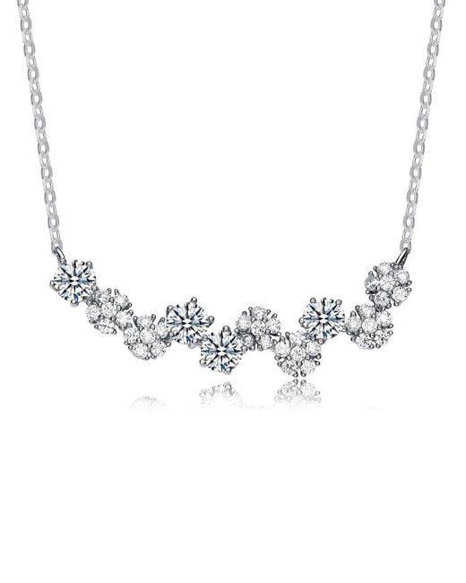 Genevive Jewelry Metallic Silver Necklace