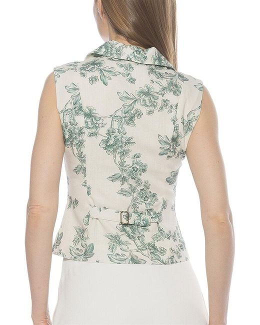 Alexia Admor Green Luisa Vest Top