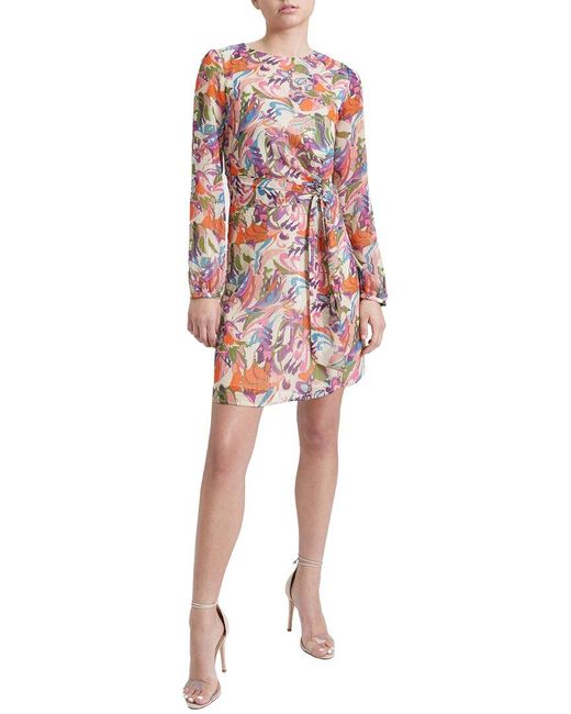 Santorelli Red Darya Short Dress