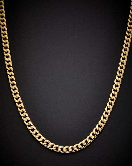 Italian Gold Black Fremada 14k Miami Cuban Link Necklace