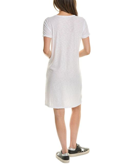 James Perse White T-shirt Dress