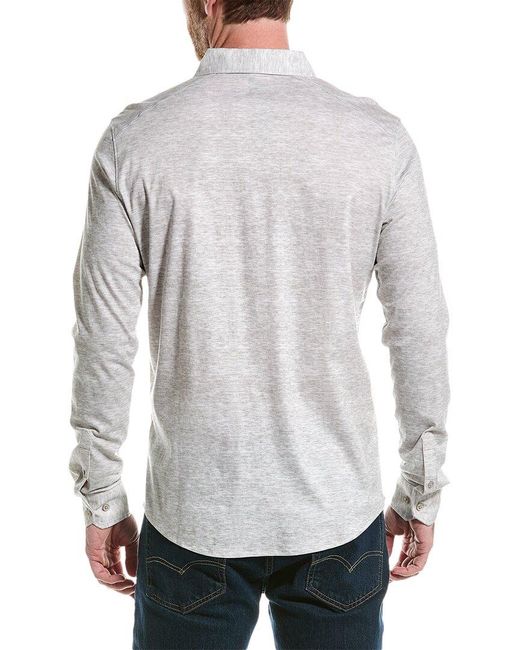 Raffi Gray Space Dye Shirt for men