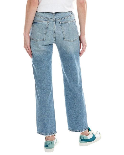 DL1961 Blue Patti Straight High-rise Reef Vintage Ankle Jean