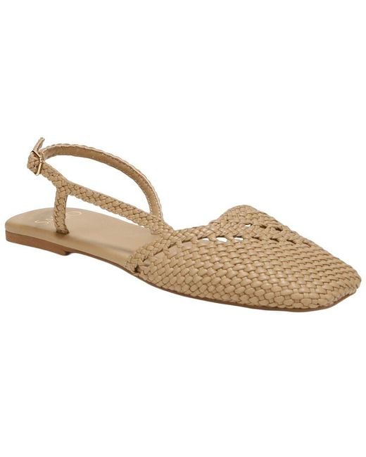 Franco Sarto Metallic A-Ilona Leather Slingback