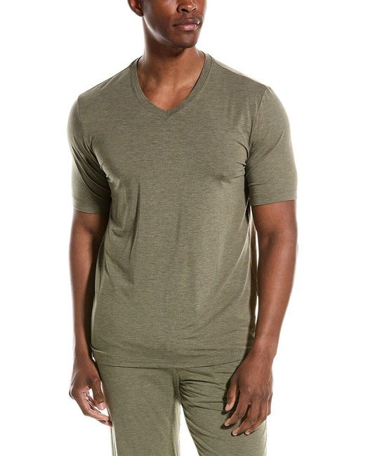 Hanro Green V-neck T-shirt for men