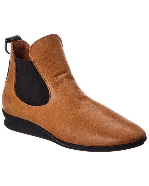 Arche Brown Nassey Leather Bootie