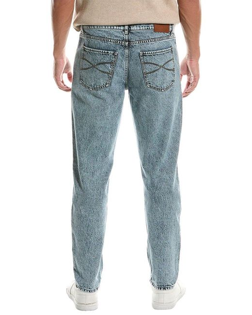 Brunello Cucinelli Blue Traditional Fit Jean for men