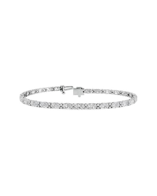 Lab Grown Diamonds White 14K 5.88 Ct. Tw. Lab-Grown Diamond Tennis Bracelet