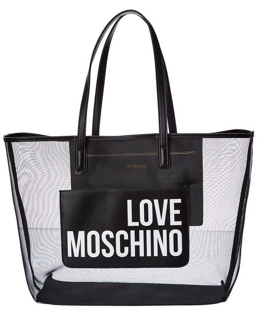 Love Moschino Mesh Tote in Black Lyst