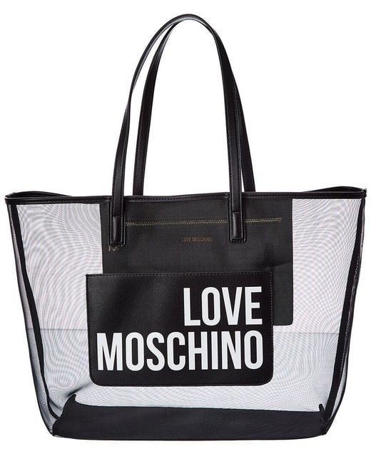 Love Moschino Black Mesh Tote