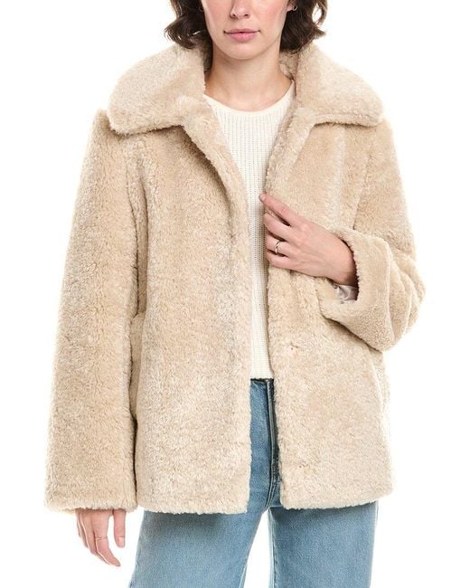 Sam Edelman Natural Butter Teddy Jacket
