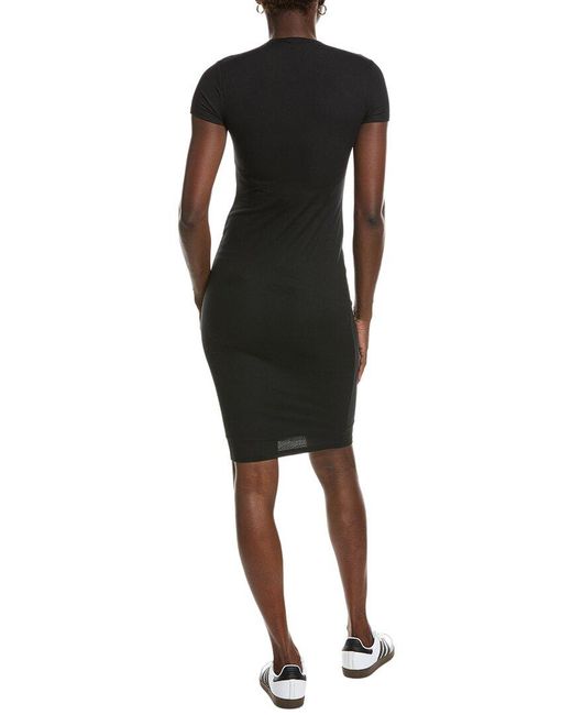 Marion Black Bodycon Cap Sleeve Mini Dress
