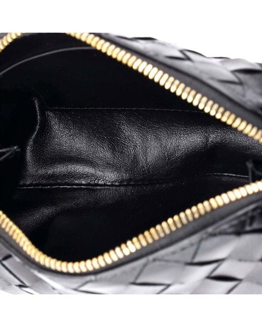 Bottega Veneta Black Concert Crossbody Pouch Intrecciato Nappa Mini (authentic Pre- Loved)