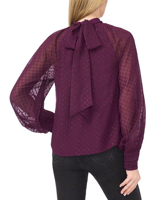 Cece Purple Blouse