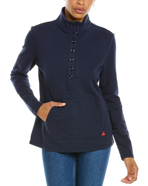 Brooks Brothers French Terry Mock Neck 