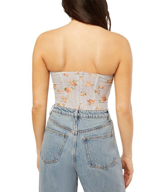 WeWoreWhat Blue Lace Corset