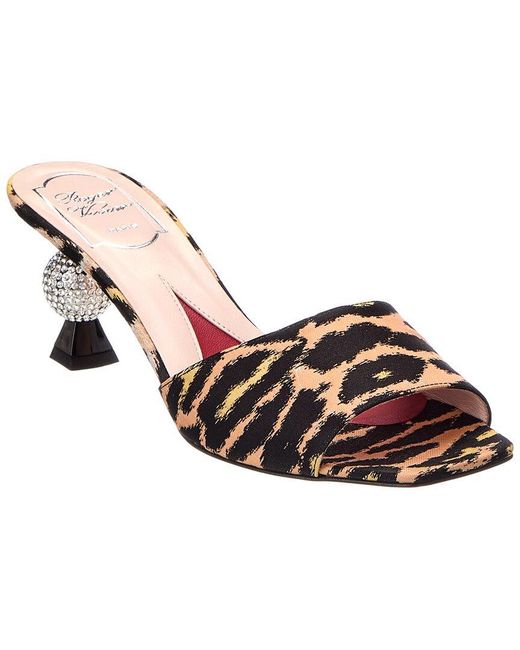 Roger Vivier Multicolor 64 Canvas Sandal