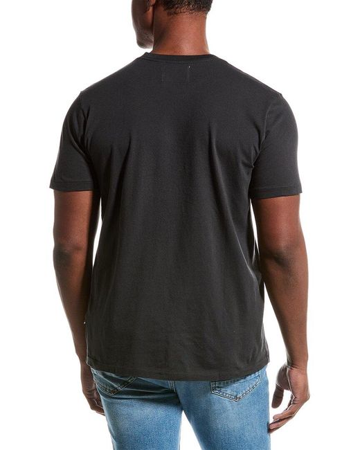 Sol Angeles Black Rainbow Waves Crew T-shirt for men