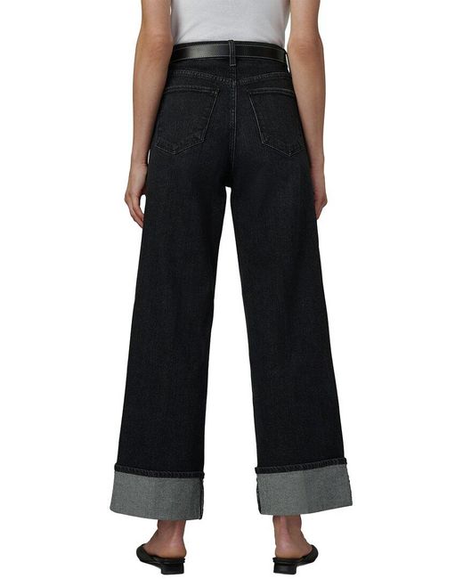 Joe's Jeans Black The Trixie Trouser W/ Wide Cuff Jean