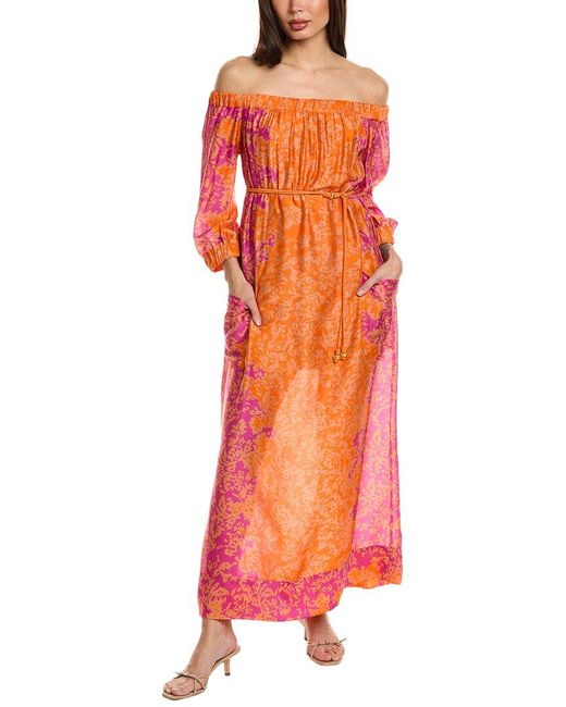 ViX Orange Allena Sara Long Dress