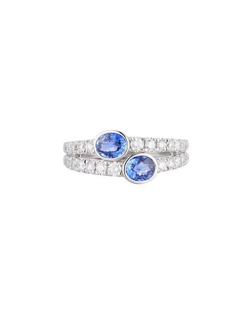 Gregg Ruth Blue 14K 1.60 Ct. Tw. Diamond & Sapphire Ring