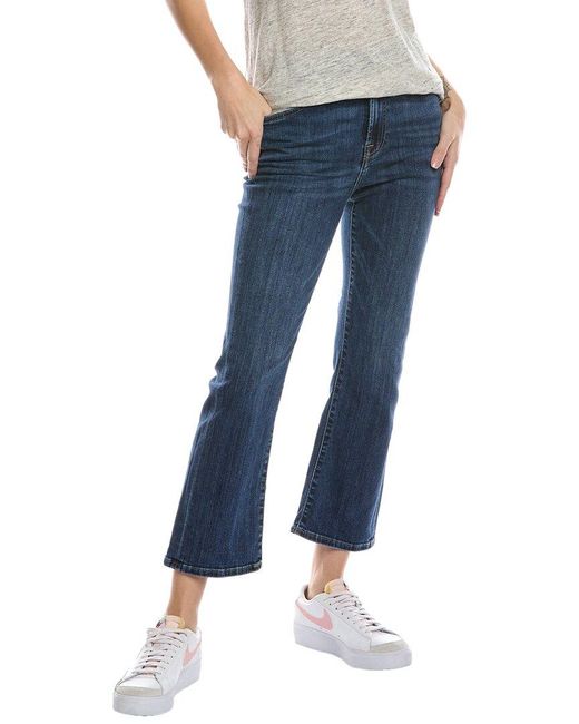 7 For All Mankind Blue Carmelia Broken Twill High Rise Slim Kick Jean