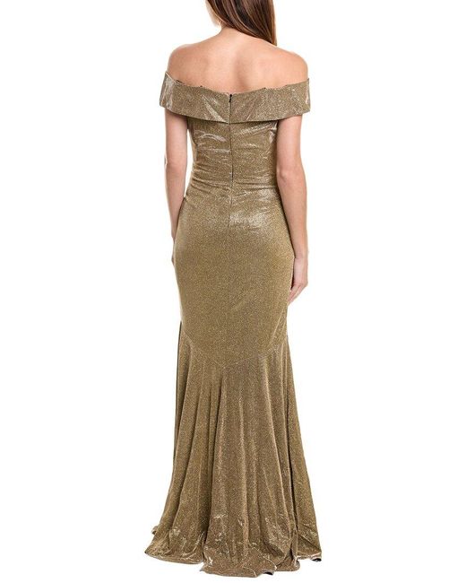 Rene Ruiz Metallic Mermaid Gown