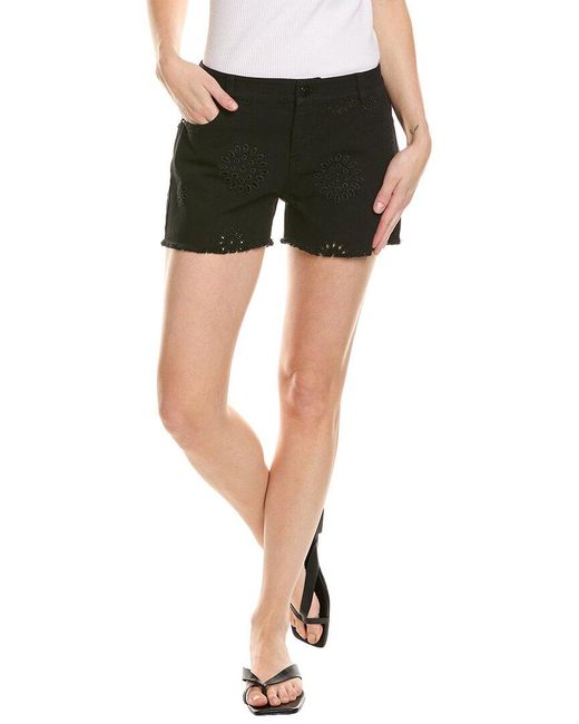 The Kooples Black Broderie Anglaise Short