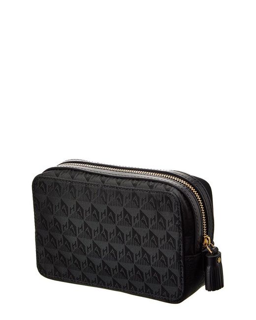 Anya Hindmarch Black Important Things Nylon Pouch