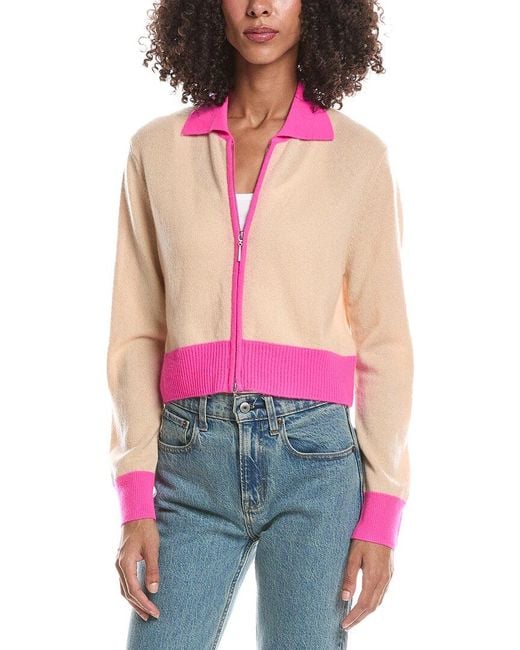 Brodie Cashmere Red Katy Color Cashmere Jacket