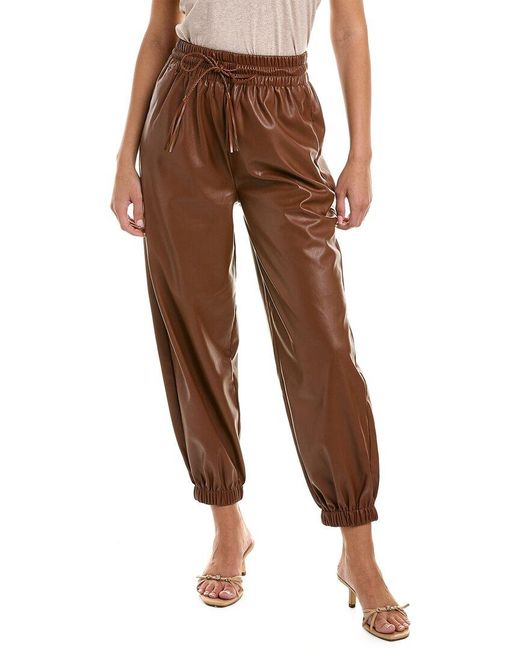 Mother Brown The Curbside Lounger Ankle Pant