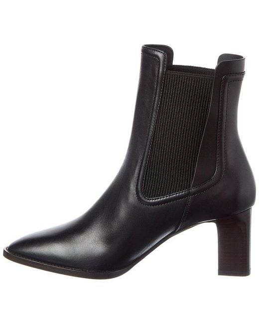 Ferragamo Black Toren Leather Bootie